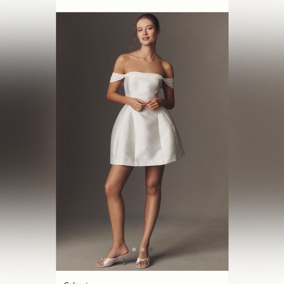 BHLDN Lydia Off the Shoulder Corset Dress - Picture 1 of 4